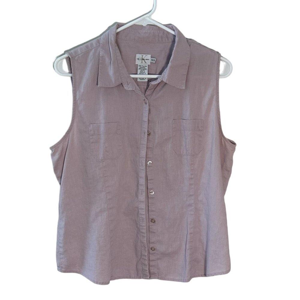Calvin Klein Jeans top Size XL Lavender  410